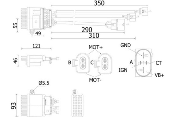 Mahle Ρυθμιστής, Βεντιλατέρ Εσωτερικού Χώρου - Abr 78 000S