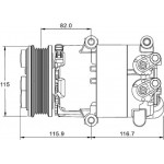 Mahle Συμπιεστής, συστ. Κλιματισμού - Acp 1332 000P