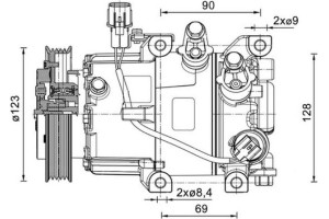 Mahle Συμπιεστής, συστ. Κλιματισμού - Acp 1465 000P