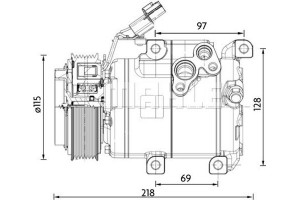 Mahle Συμπιεστής, συστ. Κλιματισμού - Acp 1467 000P