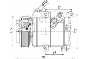 Mahle Συμπιεστής, συστ. Κλιματισμού - Acp 1467 000P