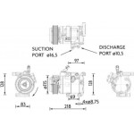 Mahle Συμπιεστής, συστ. Κλιματισμού - Acp 1467 000P