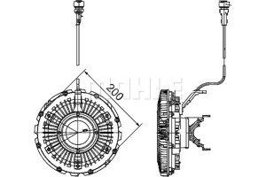 Mahle Συμπλέκτης, Βεντιλατέρ Ψυγείου - Cfc 100 000P