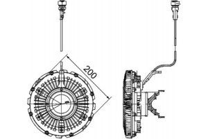 Mahle Συμπλέκτης, Βεντιλατέρ Ψυγείου - Cfc 100 000P