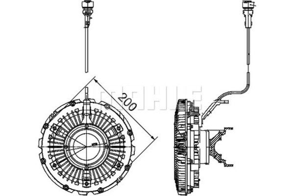 Mahle Συμπλέκτης, Βεντιλατέρ Ψυγείου - Cfc 100 000P