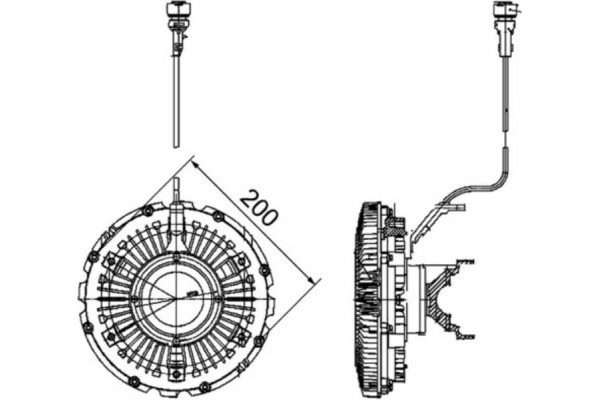 Mahle Συμπλέκτης, Βεντιλατέρ Ψυγείου - Cfc 100 000P