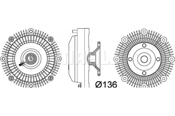 Mahle Συμπλέκτης, Βεντιλατέρ Ψυγείου - Cfc 110 000P