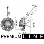 Mahle Συμπλέκτης, Βεντιλατέρ Ψυγείου - Cfc 115 000P