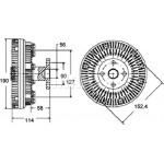 Mahle Συμπλέκτης, Βεντιλατέρ Ψυγείου - Cfc 140 000P