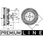 Mahle Συμπλέκτης, Βεντιλατέρ Ψυγείου - Cfc 140 000P