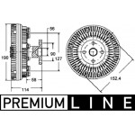 Mahle Συμπλέκτης, Βεντιλατέρ Ψυγείου - Cfc 140 000P