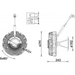 Mahle Συμπλέκτης, Βεντιλατέρ Ψυγείου - Cfc 173 000P