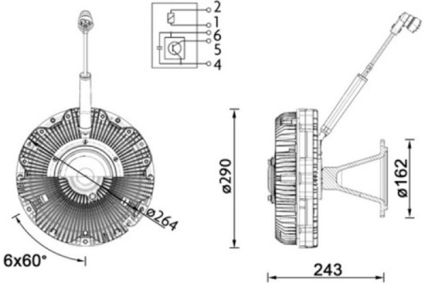 Mahle Συμπλέκτης, Βεντιλατέρ Ψυγείου - Cfc 173 000P