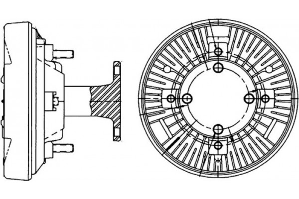 Mahle Συμπλέκτης, Βεντιλατέρ Ψυγείου - Cfc 204 000P