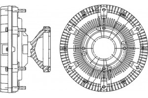 Mahle Συμπλέκτης, Βεντιλατέρ Ψυγείου - Cfc 210 000P