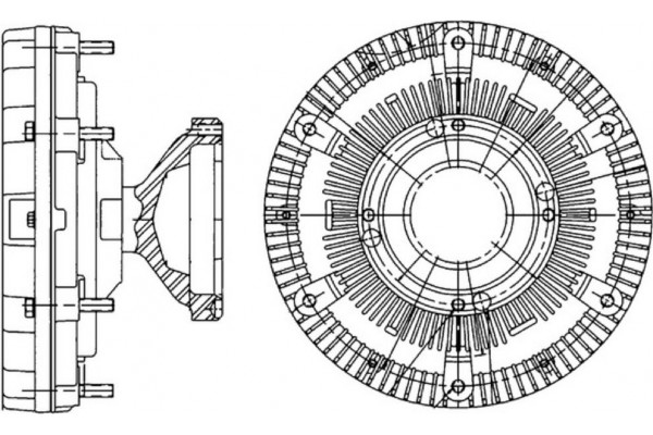 Mahle Συμπλέκτης, Βεντιλατέρ Ψυγείου - Cfc 210 000P