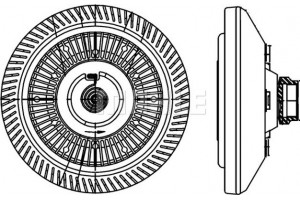 Mahle Συμπλέκτης, Βεντιλατέρ Ψυγείου - Cfc 212 000P