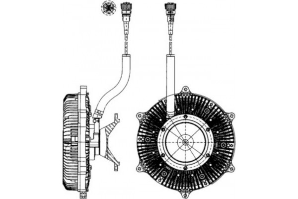 Mahle Συμπλέκτης, Βεντιλατέρ Ψυγείου - Cfc 215 000P