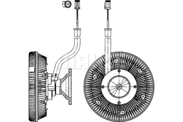 Mahle Συμπλέκτης, Βεντιλατέρ Ψυγείου - Cfc 218 000P