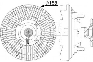 Mahle Συμπλέκτης, Βεντιλατέρ Ψυγείου - Cfc 239 000P