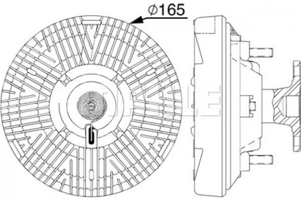 Mahle Συμπλέκτης, Βεντιλατέρ Ψυγείου - Cfc 239 000P
