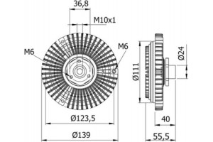 Mahle Συμπλέκτης, Βεντιλατέρ Ψυγείου - Cfc 46 000S