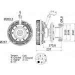 Mahle Συμπλέκτης, Βεντιλατέρ Ψυγείου - Cfc 115 000S