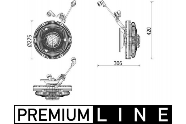 Mahle Συμπλέκτης, Βεντιλατέρ Ψυγείου - Cfc 259 000P