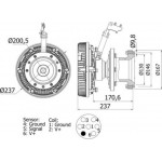Mahle Συμπλέκτης, Βεντιλατέρ Ψυγείου - Cfc 115 000S