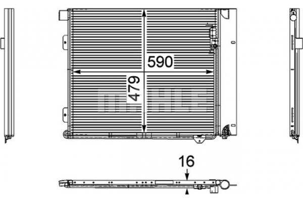 Mahle Συμπυκνωτής, σύστ. Κλιματισμού - Ac 126 000P