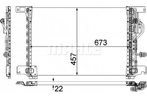 Mahle Συμπυκνωτής, σύστ. Κλιματισμού - Ac 283 000P