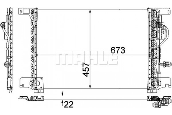 Mahle Συμπυκνωτής, σύστ. Κλιματισμού - Ac 283 000P