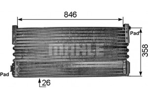 Mahle Συμπυκνωτής, σύστ. Κλιματισμού - Ac 293 000S