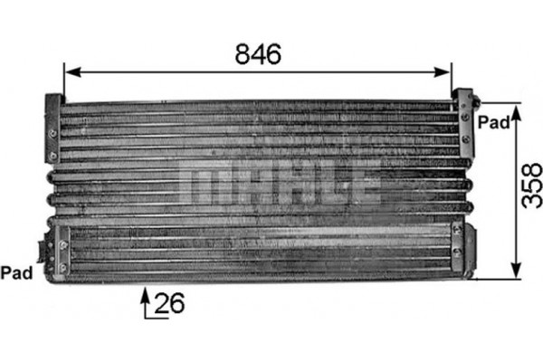 Mahle Συμπυκνωτής, σύστ. Κλιματισμού - Ac 293 000S