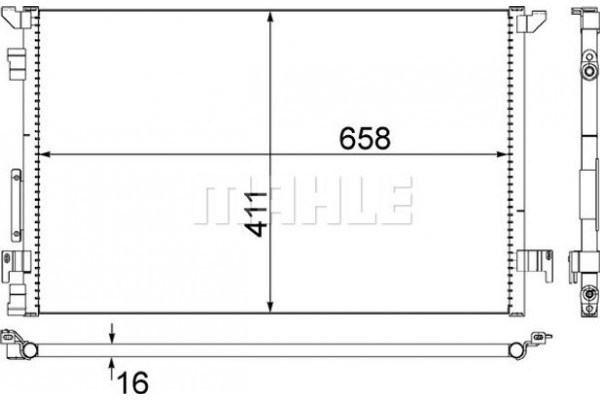 Mahle Συμπυκνωτής, σύστ. Κλιματισμού - Ac 294 000S