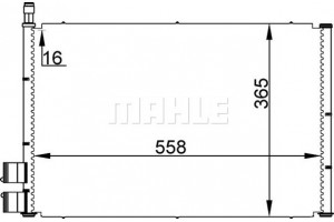 Mahle Συμπυκνωτής, σύστ. Κλιματισμού - Ac 298 000S