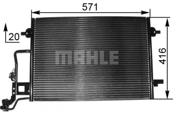 Mahle Συμπυκνωτής, σύστ. Κλιματισμού - Ac 300 001S