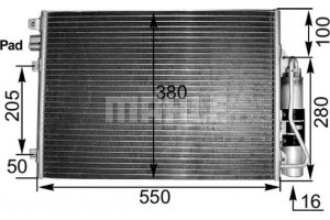 Mahle Συμπυκνωτής, σύστ. Κλιματισμού - Ac 303 000S