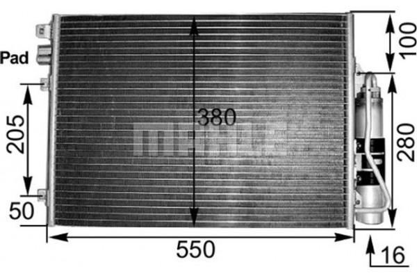 Mahle Συμπυκνωτής, σύστ. Κλιματισμού - Ac 303 000S