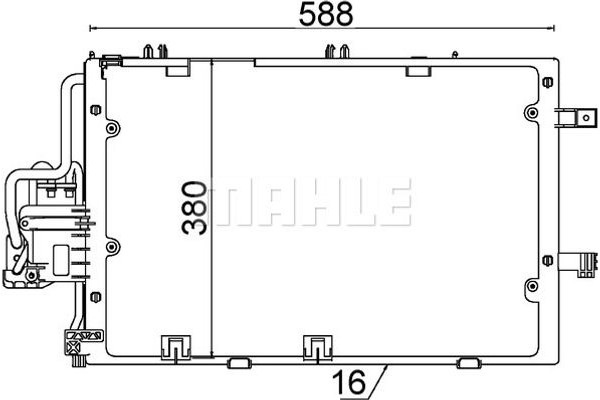 Mahle Συμπυκνωτής, σύστ. Κλιματισμού - Ac 308 000S