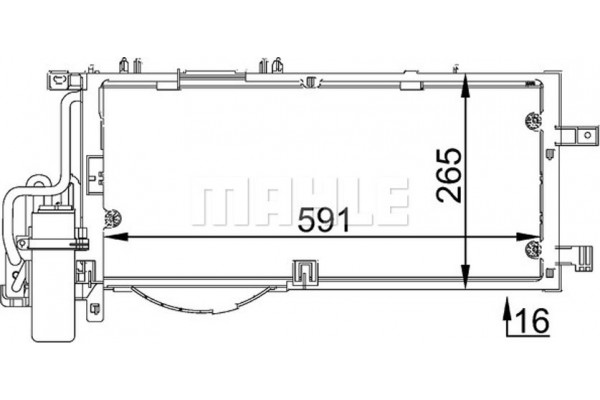 Mahle Συμπυκνωτής, σύστ. Κλιματισμού - Ac 309 001S