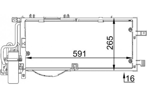 Mahle Συμπυκνωτής, σύστ. Κλιματισμού - Ac 309 001S