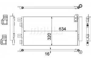 Mahle Συμπυκνωτής, σύστ. Κλιματισμού - Ac 312 001S