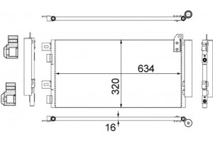 Mahle Συμπυκνωτής, σύστ. Κλιματισμού - Ac 312 001S
