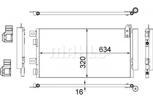 Mahle Συμπυκνωτής, σύστ. Κλιματισμού - Ac 312 001S