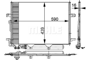 Mahle Συμπυκνωτής, σύστ. Κλιματισμού - Ac 318 000P