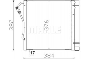 Mahle Συμπυκνωτής, σύστ. Κλιματισμού - Ac 340 000S