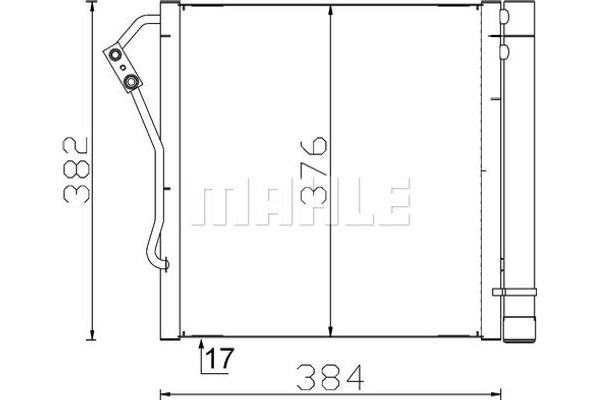 Mahle Συμπυκνωτής, σύστ. Κλιματισμού - Ac 340 000S