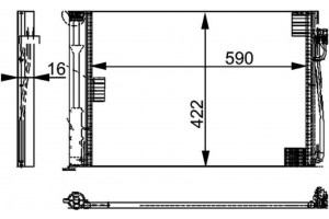 Mahle Συμπυκνωτής, σύστ. Κλιματισμού - Ac 344 000P