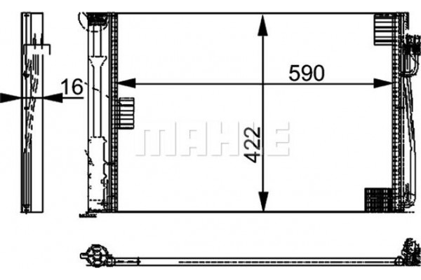 Mahle Συμπυκνωτής, σύστ. Κλιματισμού - Ac 344 000P